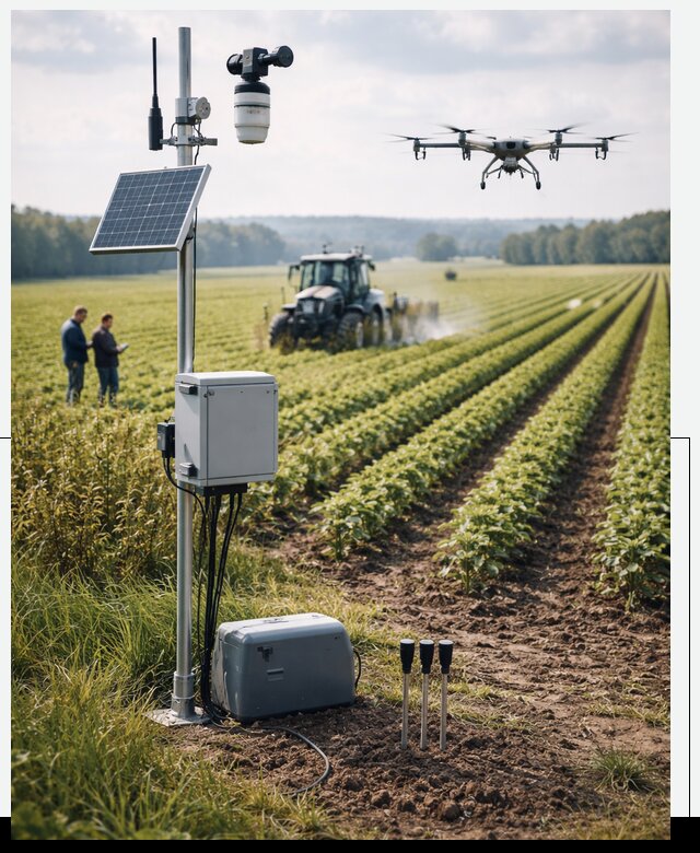 Разработка IoT мониторинга полей в Костомукше от 8672 р. | АвикейКтм