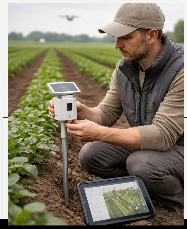 IoT мониторинг сельскохозяйственных полей и контроля в Костомукше